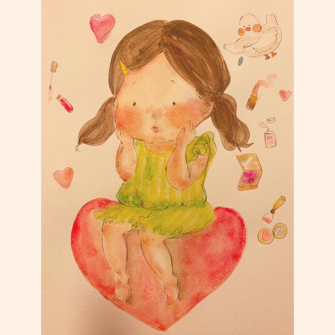 アトピー女子のtwitterイラスト検索結果