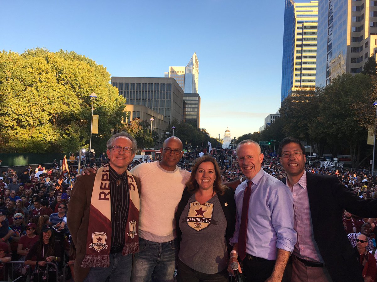 Ssssoooo how was your day??? #SacramentoProud #SoccerCity #Indomitable #ForTheRepublic 
<a href="/CM_AllenWarren/">Allen Wayne Warren</a> <a href="/Jeff4sac/">Jeff Harris</a> <a href="/Mayor_Steinberg/">@Darrell_Steinberg</a> <a href="/DrPanMD/">Dr. Richard Pan 🇺🇸</a> @AsmKevinMcCarty <a href="/SacRepublicFC/">Sacramento Republic FC</a> <a href="/TheCityofSac/">City of Sacramento</a> <a href="/MLS/">Major League Soccer</a> <a href="/Sac_Battalion/">TowerBridgeBattalion</a> <a href="/CarmichaelDave/">Carmichael Dave</a> <a href="/AnnouncerScott/">Scott Moak</a>  <a href="/GavinNewsom/">Gavin Newsom</a> <a href="/bgumpert/">Ben Gumpert</a> <a href="/KevinNagleMLS/">Kevin Nagle</a>
