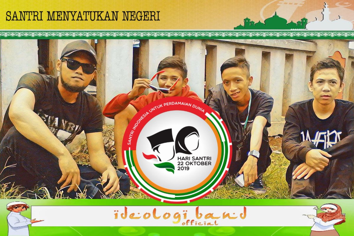 IDEOLOGIBAND's tweet photo. Selamat Hari Santri. Bersama santri menyatukan Negeri. #HariSantri2019 #IdeologiBand https://t.co/j1MByeqBZz