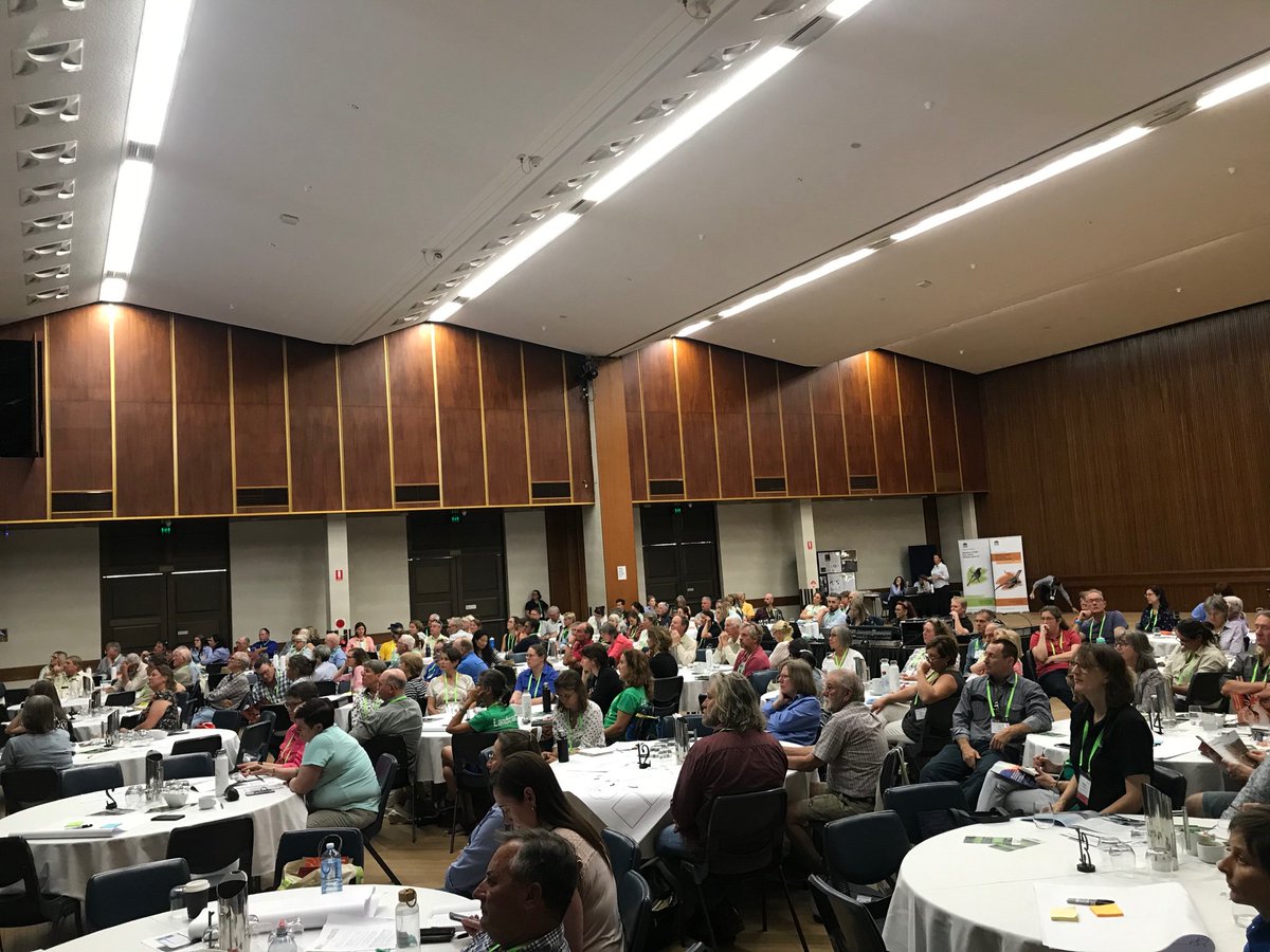 The <a href="/LandcareNSW/">Landcare NSW</a> Muster is underway with a presentation from the Chair of Landcare NSW, Stephanie Cameron, who was then joined by Landcare NSW council members Keith Hyde and Hunter White for questions from the floor. #NSWLandcareConf #BrokenHill #Landcare