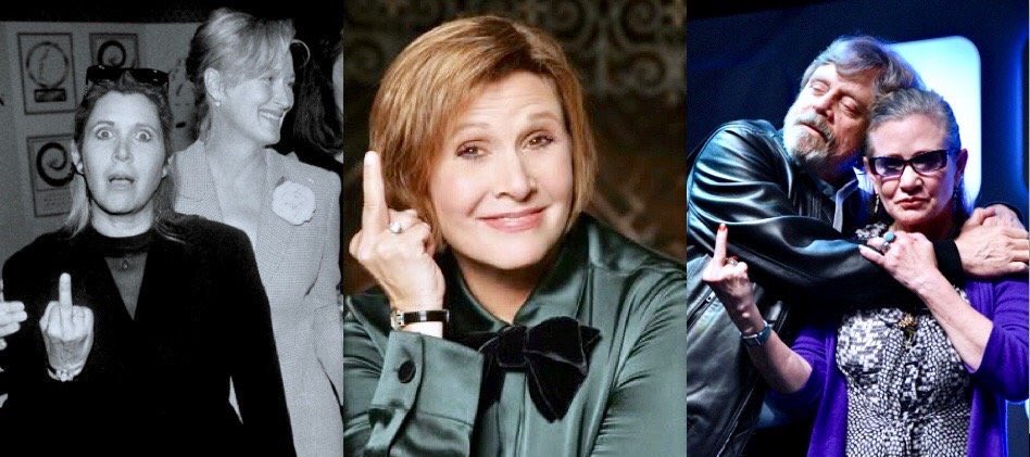Happy Birthday, Carrie Fisher, sorely missed. 