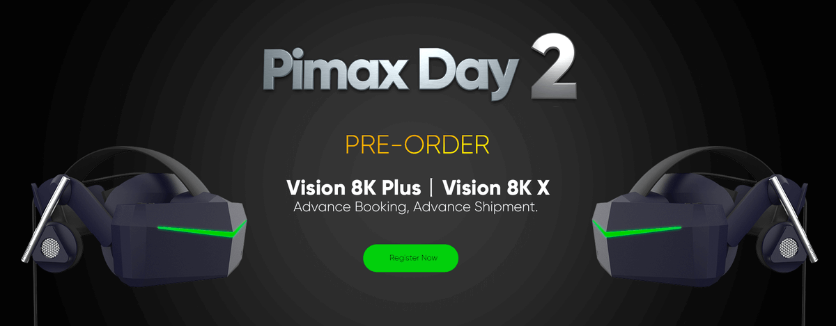 pimaxofficial's tweet photo. PIMAX DAY 2
COMING SOON
#PimaxVR
#PimaxDay
#8KX
#8KPLUS
#PimaxVision
#VR2Point0
#UltraWideHMD https://t.co/LBg3FHOphC
