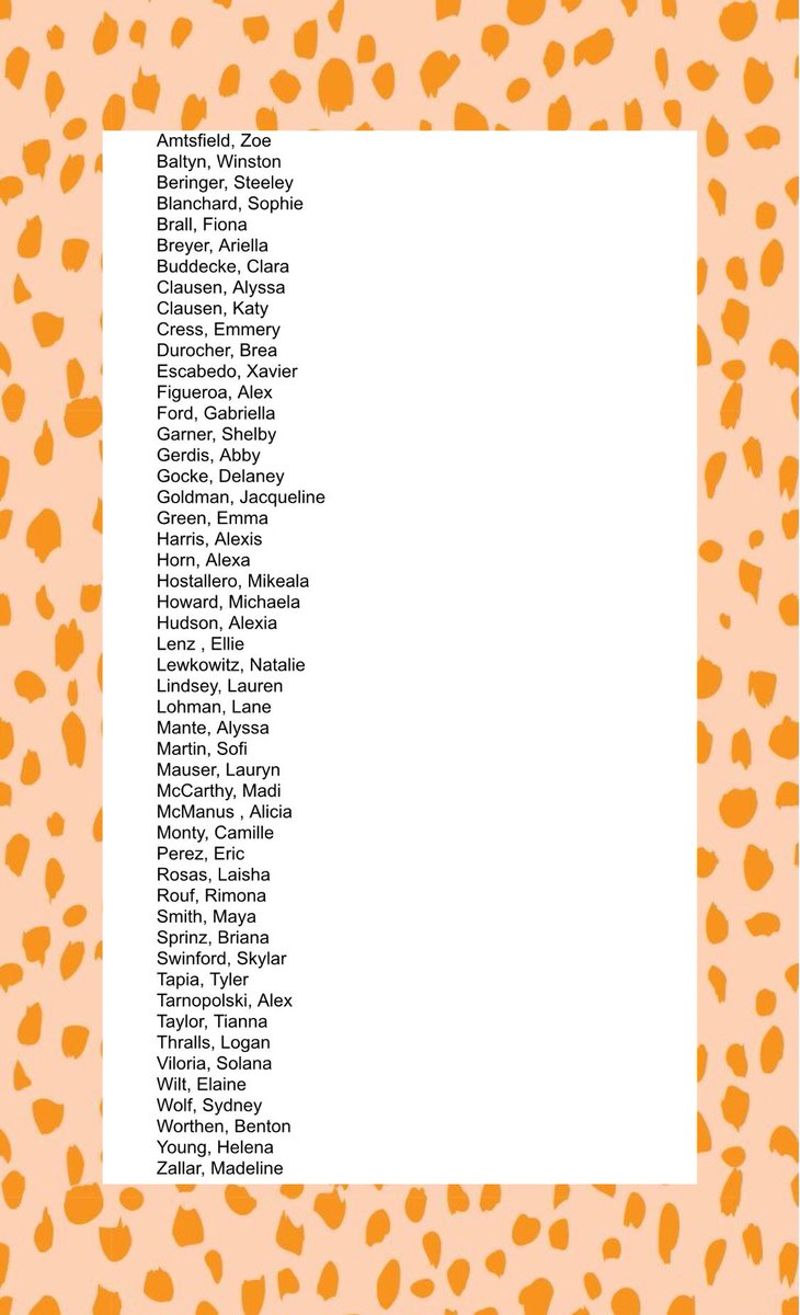 🚌TRAVEL LIST🚌
•please contact mrs.hoffman ASAP if you are unable to go
•meeting tomorrow (10/22) at 7:45am or during 5th lunch!