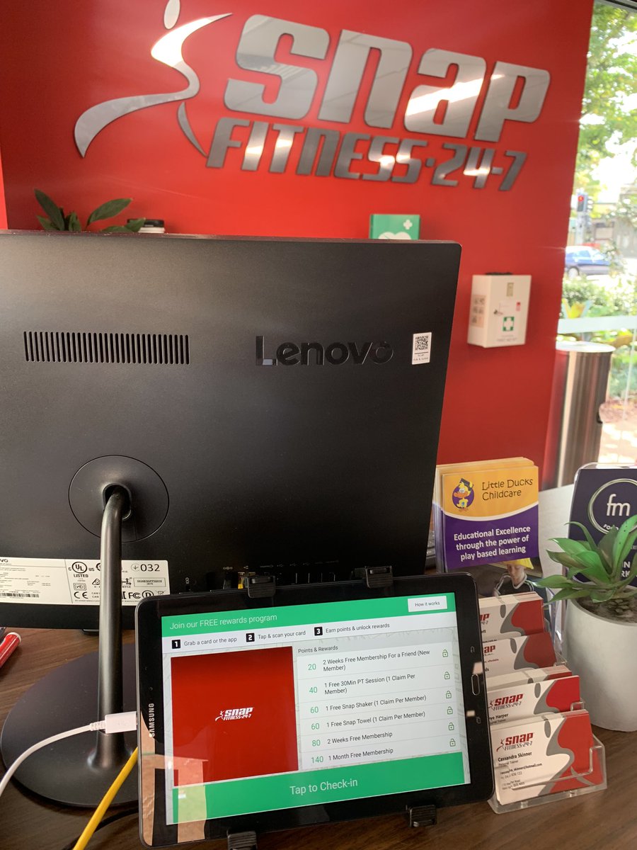 pumlhealthio's tweet photo. Great to see the gen 2 tablet in Snap Fitness #crypto #fitness #healthtech #buidl #eosio #builtoneosio #rewards #blockkchain https://t.co/mbo2fMeIfz