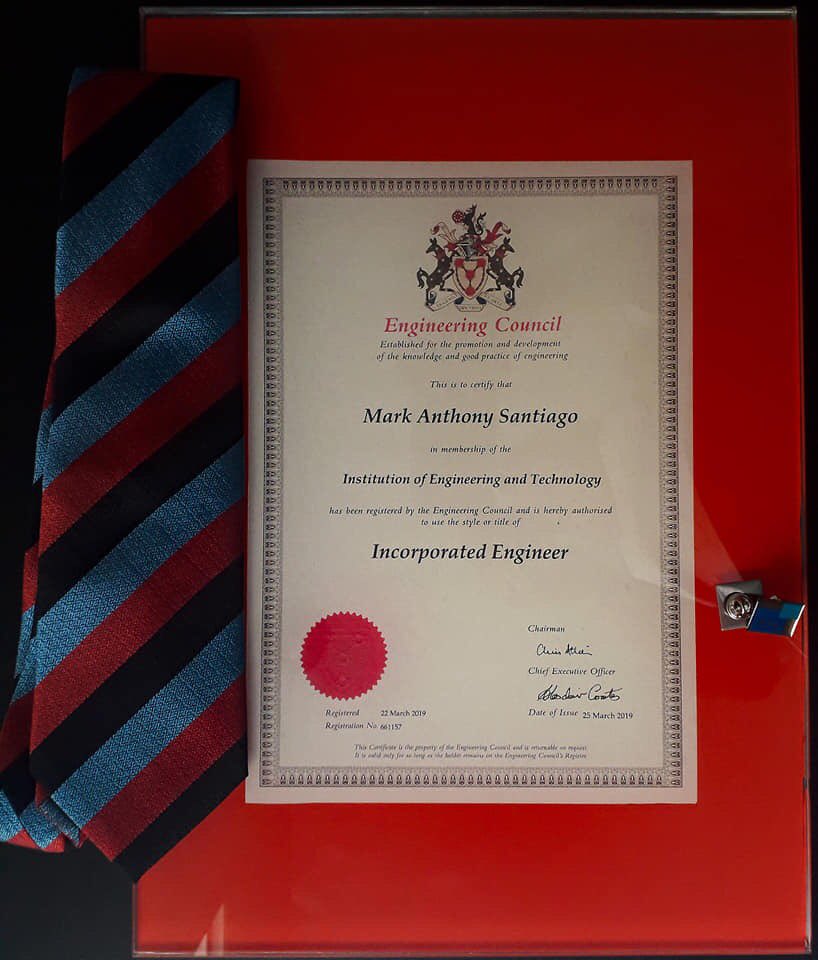 Mark2ni's tweet image. Being professionally registered as an Incorporated Engineer (IEng) is a great achievement and gave me the distinction and recognition as a globally competent engineer.
#IEng #incorporatedengineer #engineeringrecognition
#IET #engineers #engineeringcouncil