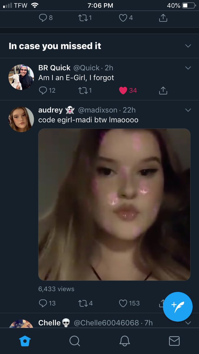 SleethyZK's tweet photo. @Quick This shit had me dying bro. Had to share it. 😂 #EgirlQuick https://t.co/X0y7fSx2Y1
