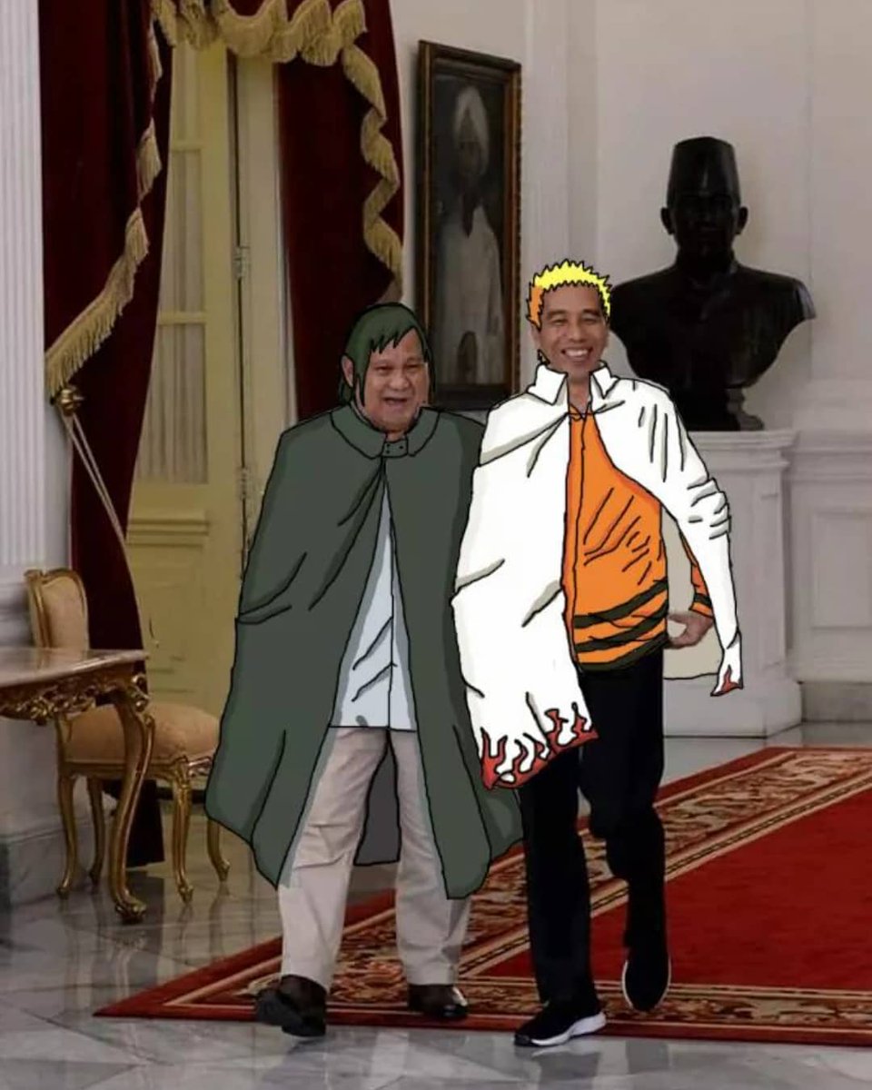 Setelah berseturu sekian lama, ahirnya berdamai utk membangun konohagakure lebih baik.
#HariSantri2019