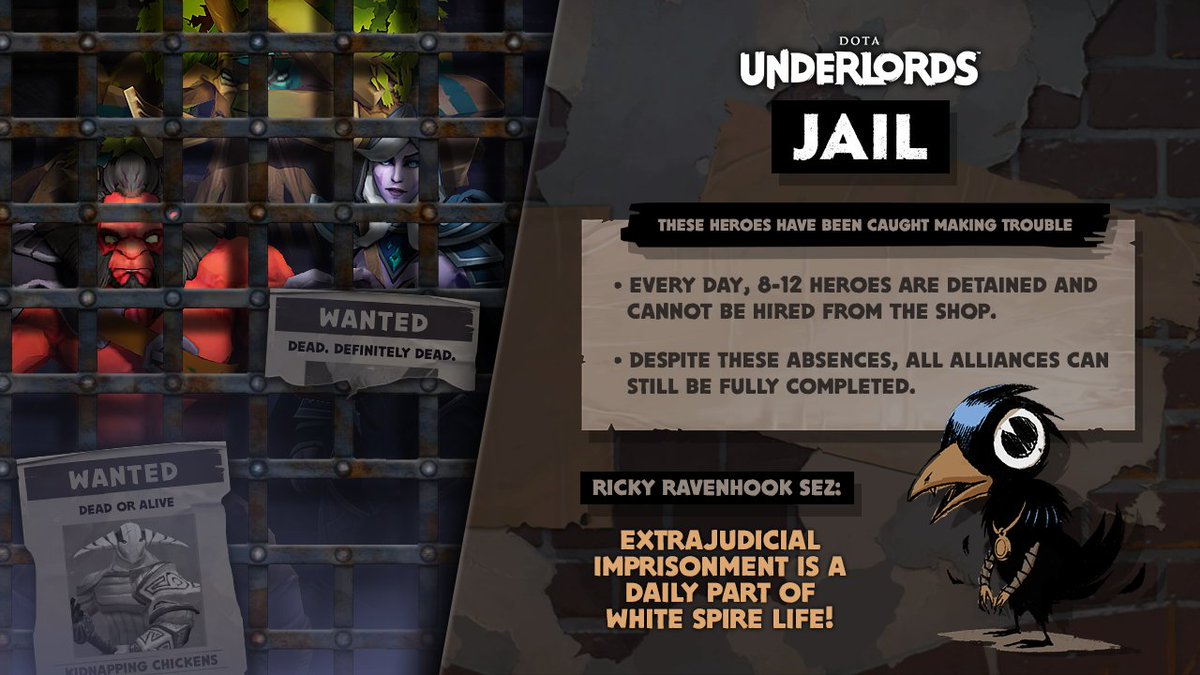 Are you ready for the JAIL feature in DOTA UNDERLORDS?

#DotaUnderlords