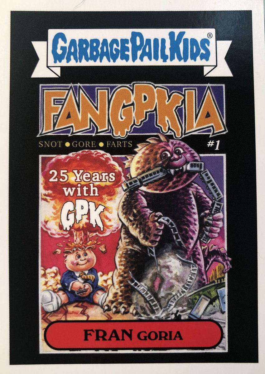 Fangoria Garbage Pail Kids Carr I painted for Topps Revenge of Oh, The Horrorible set. <a href="/FANGORIA/">FANGORIA</a> <a href="/Topps/">Topps</a> #garbagepailkids #horror