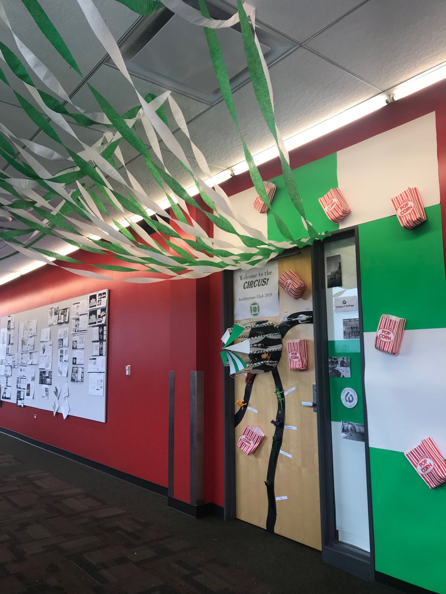 ArchitectureCod's tweet image. It's been a real CIRCUS in Architecture Club this week!
Architecture Club is so excited to be celebrating Spirit Week here at the College of DuPage with our Door Design Competition!
Let's Go Chaparrals!