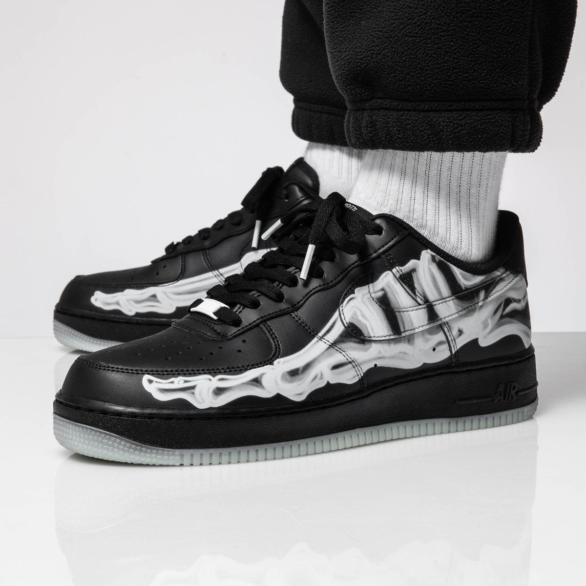 nike black skeleton