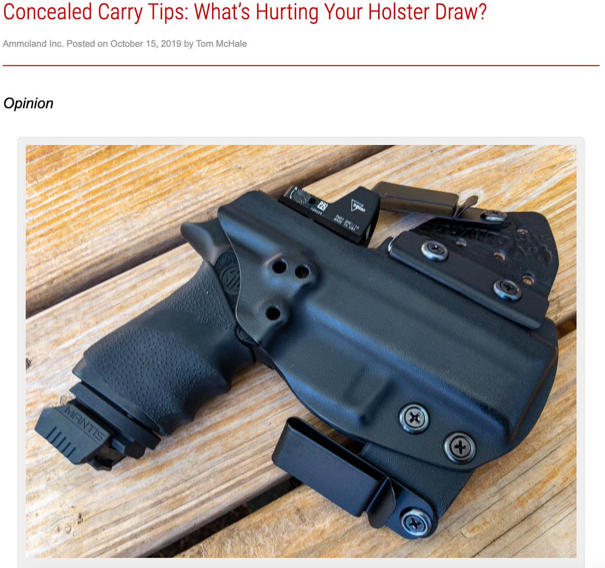 WellArmedWoman's tweet photo. Are you really drawing efficiently? Do you know what’s hurting your draw?
.
Read the full article for tips!
.
#cctips #concealedcarry #gundraw
.
https://t.co/mdkEWcxCk0 https://t.co/1lROUv4mFF