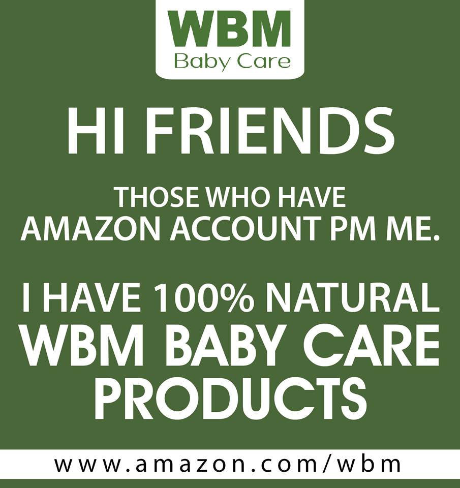 WBMBabyCare's tweet photo. Hi Friends, Those who have Amazon Account PM me.
I have 100% Natural organic WBM baby care products at a best deal.
Interested Comment yes, tag your loved ones & Share this post.
#WBMBabyCare #babycare #baby #review #reviewoffer #Amazondealoffer #Amazon #babyproducts #organic https://t.co/yPnIzRfKTz