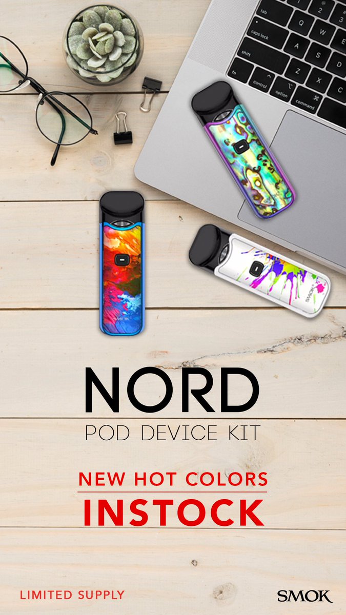 EightCig_'s tweet image. For Vapers on the go or in the office, The Nord by @SMOKTECHLOGY  has got you covered! #wholesale #eightcig #poddevice #instock