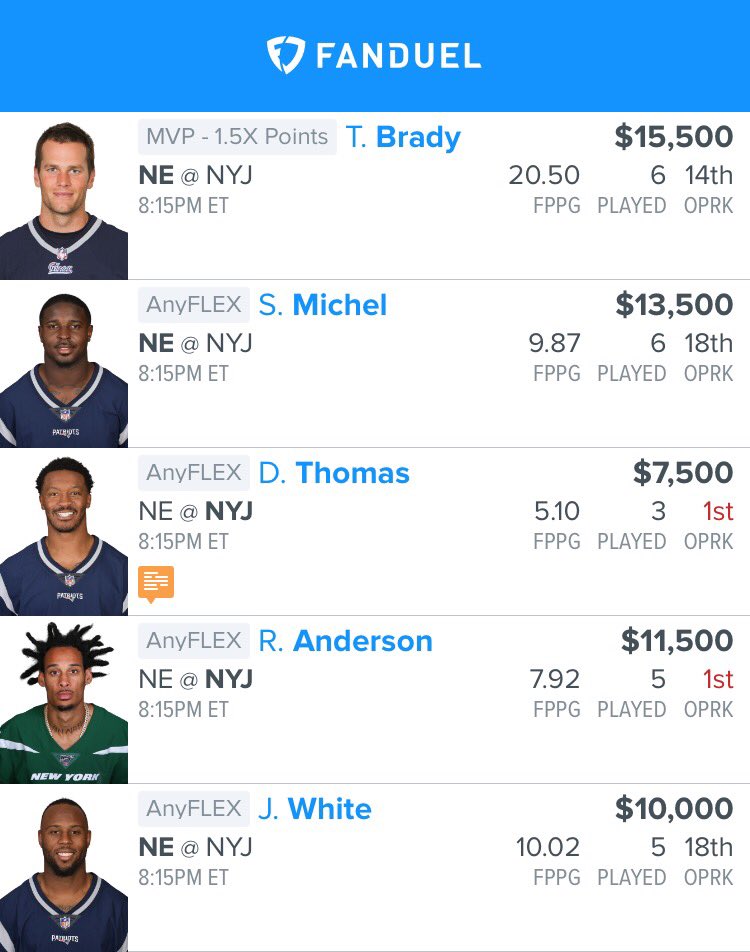 EvergreenDFS's tweet photo. Single game. Love it for cash games. Has gpp upside also. Optimal. https://t.co/V4Nrfp5bOK