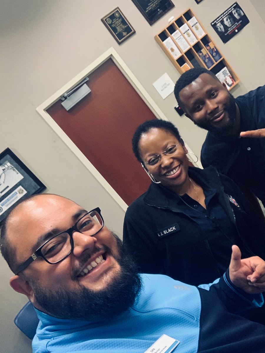 Handing out invitation to first responders appreciation day