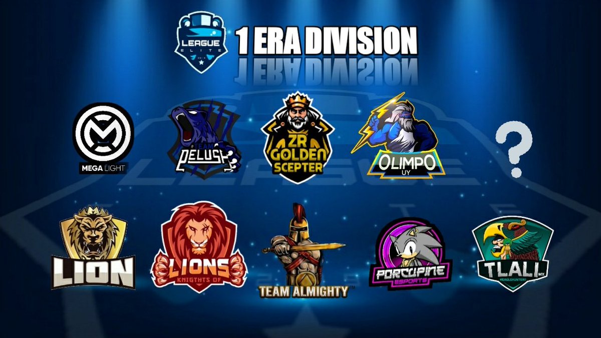 #CR 
Presentamos a los equipos de la division A o primera división despues de las clasificatorias !

. <a href="/ZRGoldenSc/">ZR Golden Scepter</a> 
. @TAlmightytm 
. <a href="/OlimpoUy/">El Olimpo uy ⚡</a> 
. @MA_LightFamily 
. @PorcupineLATAM 
. <a href="/Ateneaesports/">Atenea Esports</a> 
. @EsportsPelusa 
. <a href="/TlaliMXCR/">Tlali Mx</a> 
. <a href="/LionTeam7/">Lion Team</a> 
. Cupo disp. (Equipo Disuelto)