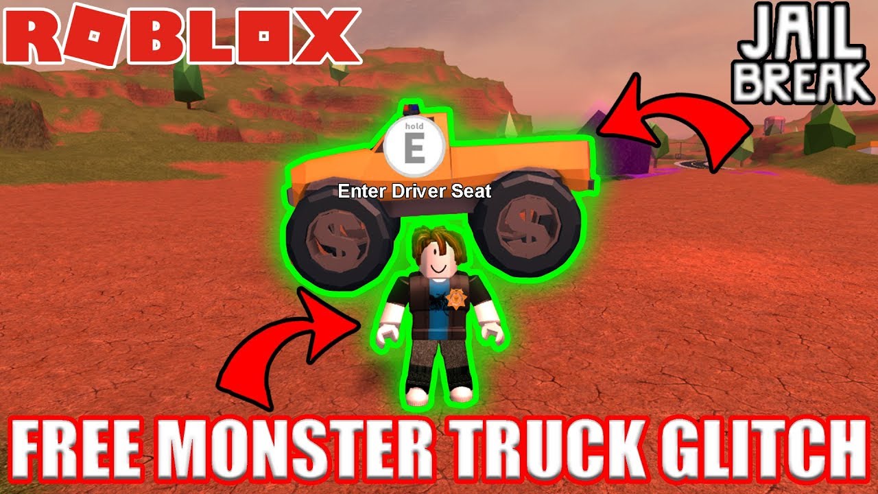 Pcgame On Twitter Free Monster Truck Glitch Roblox Jailbreak
