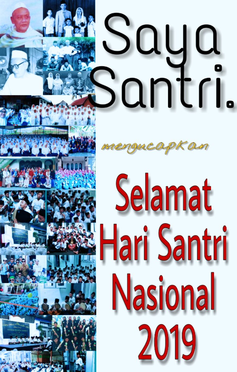Selamat Hari Santri Nasional 2019.

Santri Indonesia untuk Perdamaian Dunia.

#HariSantri2019
#SantriKrapyak