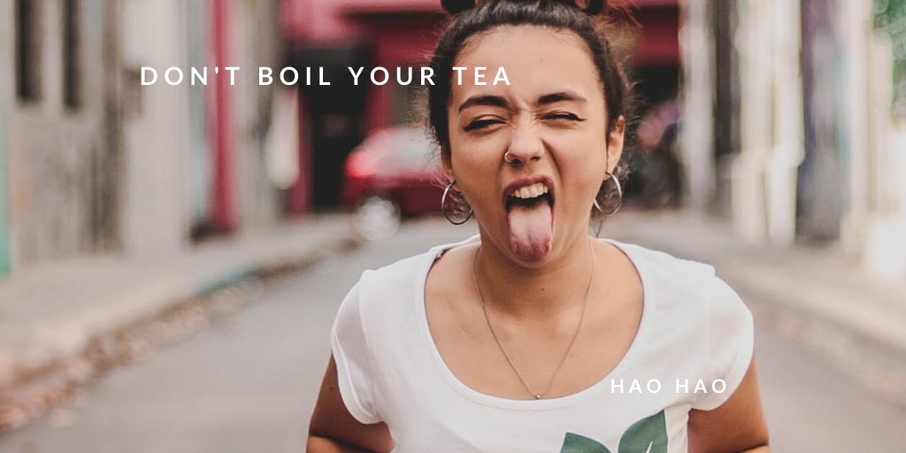 You should never use boiling water to make green tea, as it will scorch the leaves and you will miss out on the flavour. Steeping your leaves at the water at 80 °C will get the best flavour out. #dontboilyouryourtea #artofzen #haohaogreentea