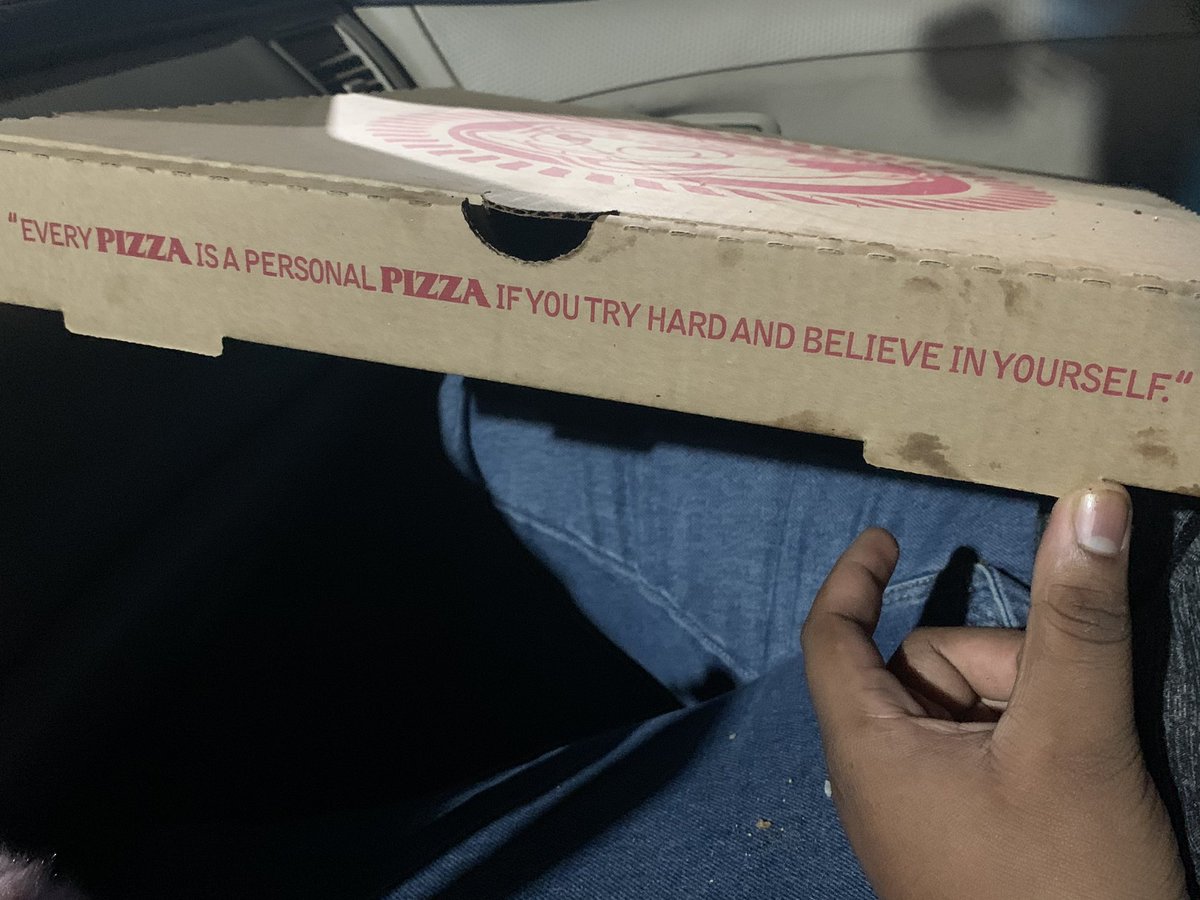 IStealPics's tweet photo. 🙃 this pizza box gets it 🙂 https://t.co/PXijjmjU78