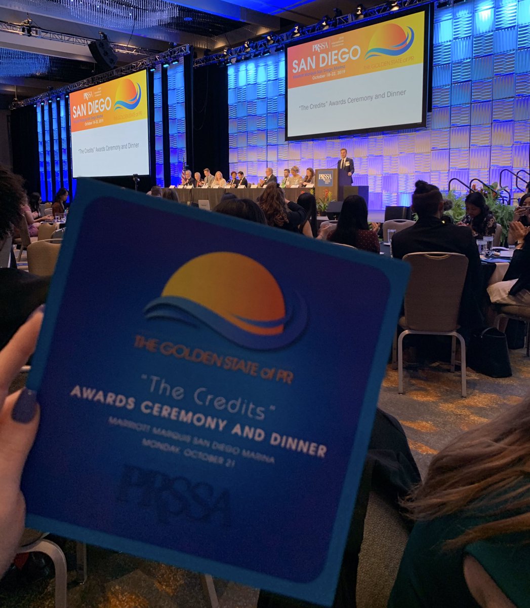 StormPRSSA's tweet photo. We can’t believe it’s almost over! Time for “The Credits” award ceremony! #PRSSAIC https://t.co/HnTY052okP