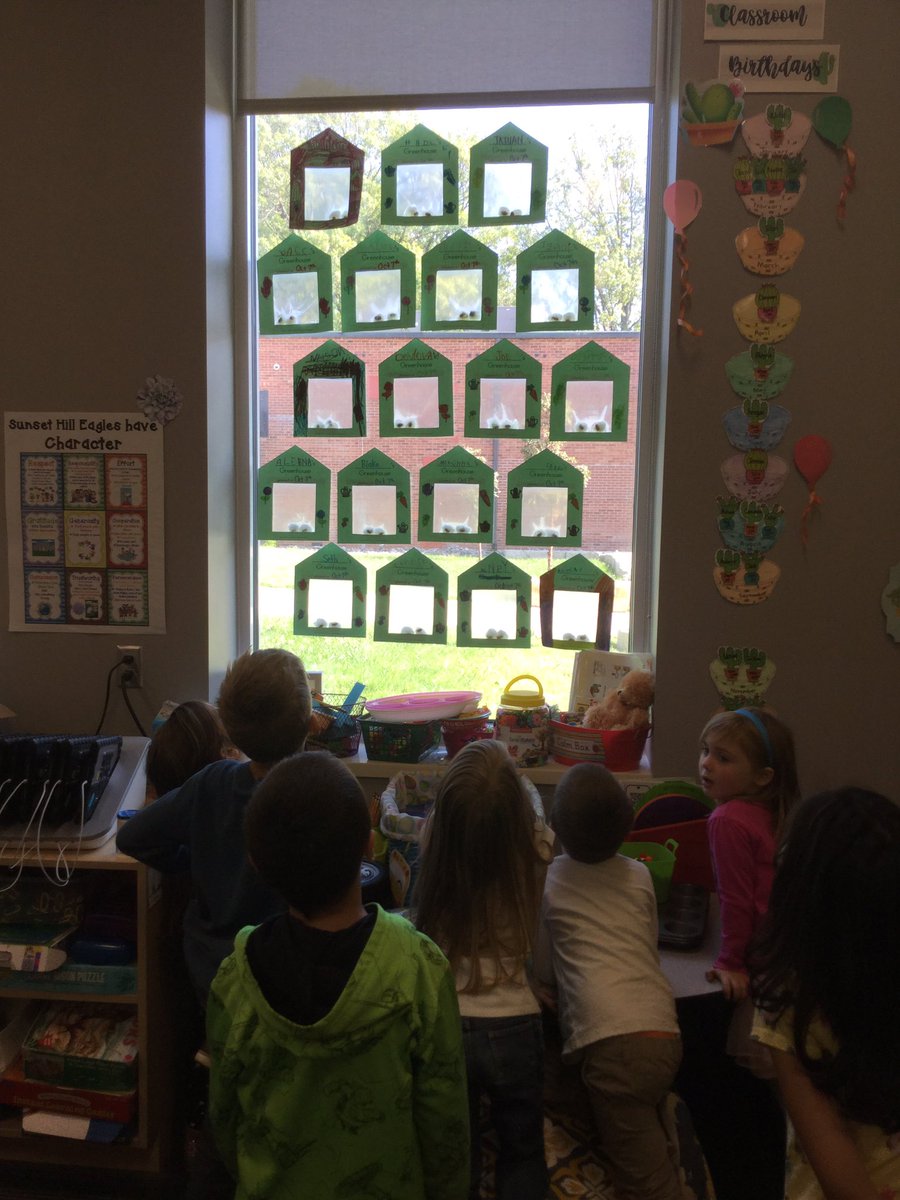 NicoleCornEDU's tweet photo. Our window greenhouses are a huge success! Our plants are growing tall! #iteachk #kindergartenrocks #AllStudentsOneTeam #497Eagles https://t.co/Rv7nn0gDe9
