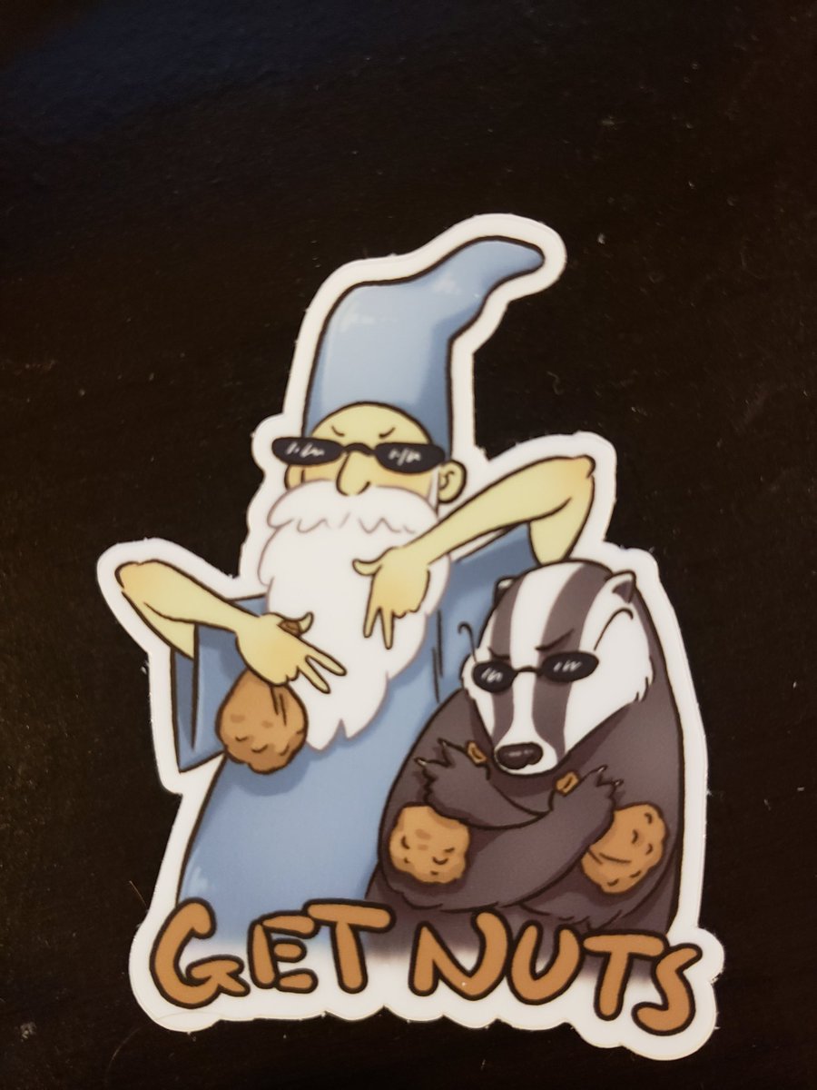 AliciaBozzuto's tweet photo. I nearly lost it when I found this sticker at Portland Retro Gaming Expo by @theMegmcmuffins 🔥 @MagicTavern has always filled my with laughter and made my day brighter. Thank you for all you do ❤ #getnuts @usidoretheblue @chuntttttt https://t.co/LjQjAD8izU