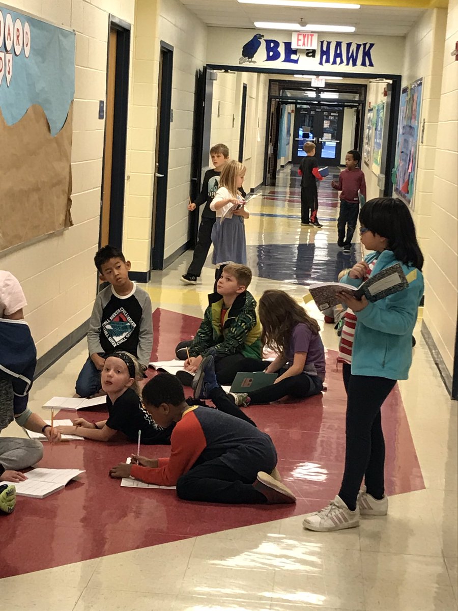 laurie_ringe's tweet photo. Today we decorated our Literacy Notebooks and then went on a silent walk to collect words. #MLIT10 https://t.co/sDV7UonNOG