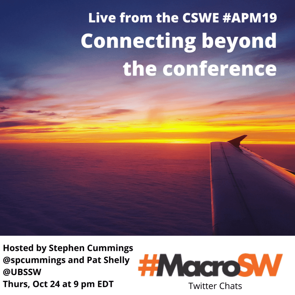OfficialMacroSW's tweet photo. Connecting Beyond the Conference: #MacroSW Chat 10-24-19 https://t.co/b4xSBKoTyc https://t.co/leVmSX4Y6C