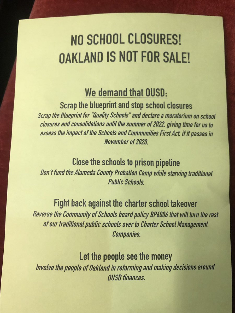 TunedToTheresa's tweet photo. #OUSD anti-school closure activists are starting to assemble in the #Oakland City Council chambers in an attempt to enlist council members in their cause. https://t.co/72IQ8Cbhm8