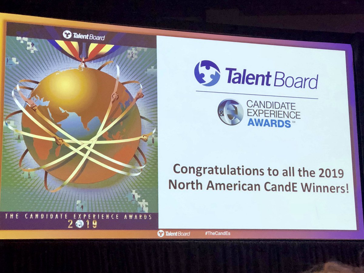 Proud to share that our AT&amp;T Talent Acquisition family was recognized with another Candidate Experience Award!  Huge thanks to the entire TA team for all their hard work. Shout out to <a href="/jterryrecruit/">Jenn</a> &amp; @odieshockeymom for representing the #LifeAtATT crew.  #TheCandEs #Winning