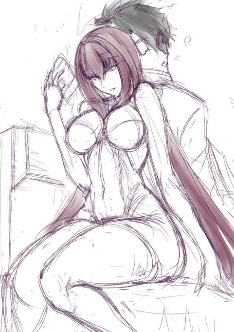 下書き進めてるよー。
スカサハ師匠と秋の読書タイム。 