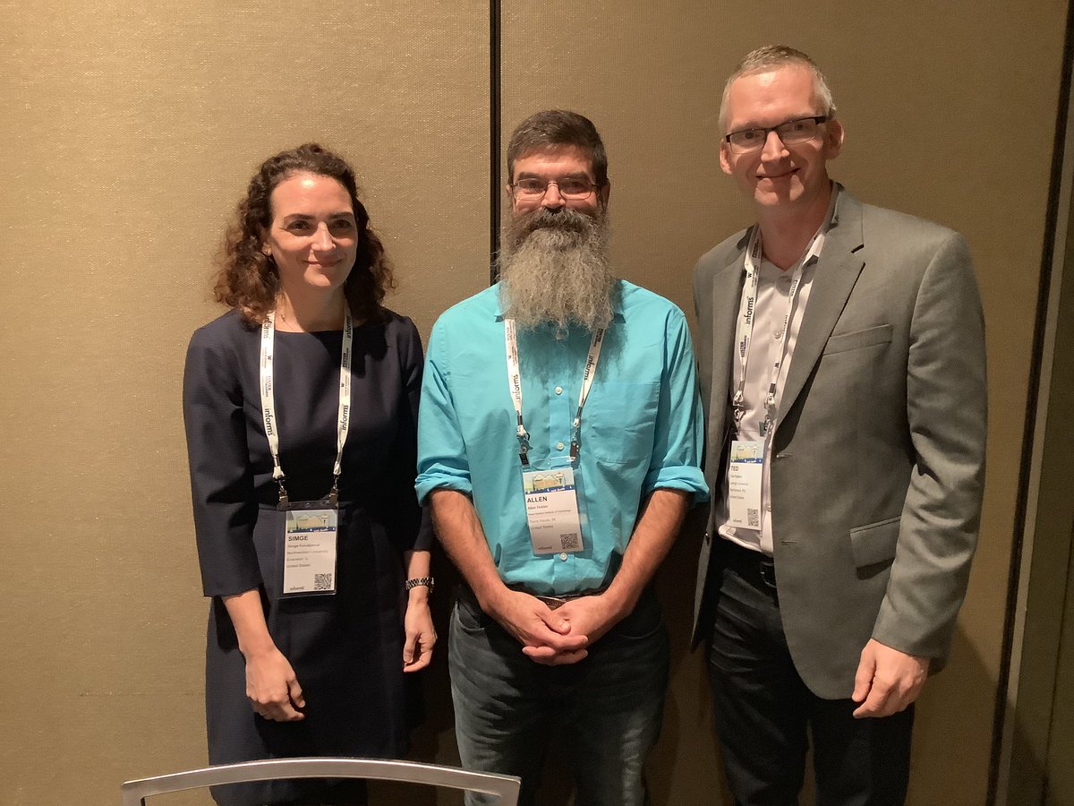 mcfenelon's tweet image. #informs2019 Computing Society Harvey J. Greenberg Service Award to Allen Holder