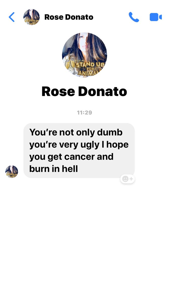 AlexMalmstrom1's tweet photo. This is how much of a cunt of a person this bitch is. Spells will come back to those who cast them.#RoseDonato https://t.co/vp9HOe3YYC
