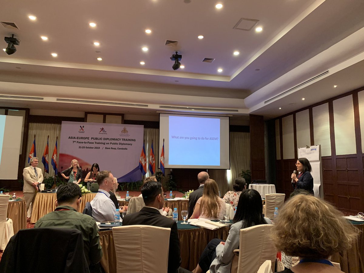 ozleonhart's tweet photo. #PublicDiplomacy plays an important role in an increasingly connected world.
Iβm happy to be here in #SiemReap to meet other junior diplomats for the
#ASEFPDT7! Hope to learn how we can apply public diplomacy strategies to
our external communication efforts. https://t.co/RfrDZXheGz