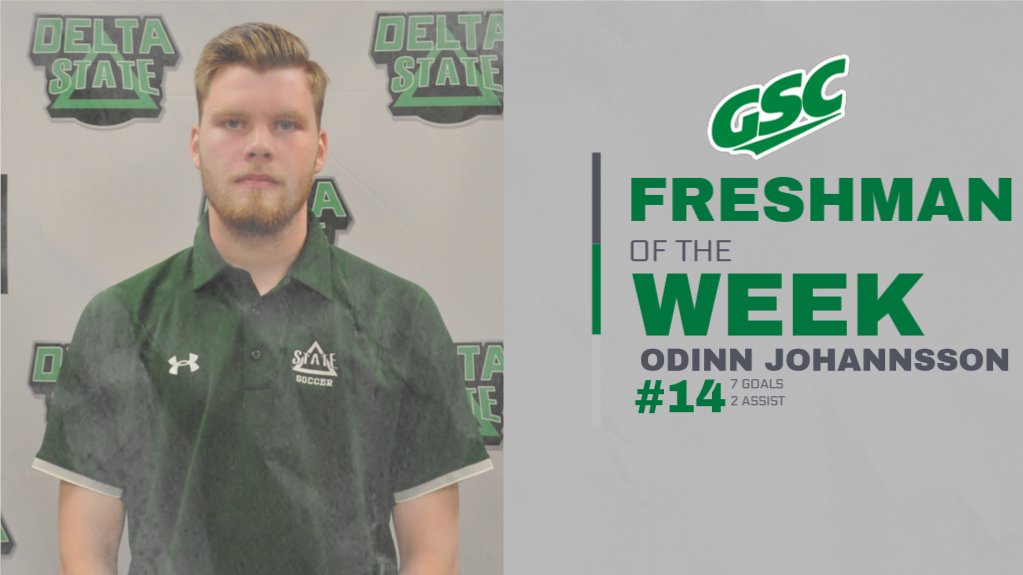RT to congratulate Odinn for being named <a href="/GulfSouth/">Gulf South Conference</a> freshman of the week!