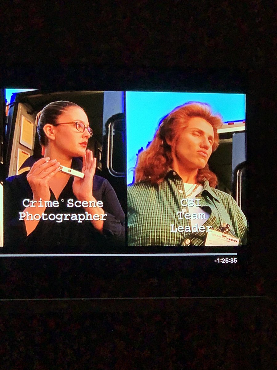 upperdecent's tweet image. Why don’t people talk about how Cameron Diaz dressed in this scene from Charlie’s Angels?