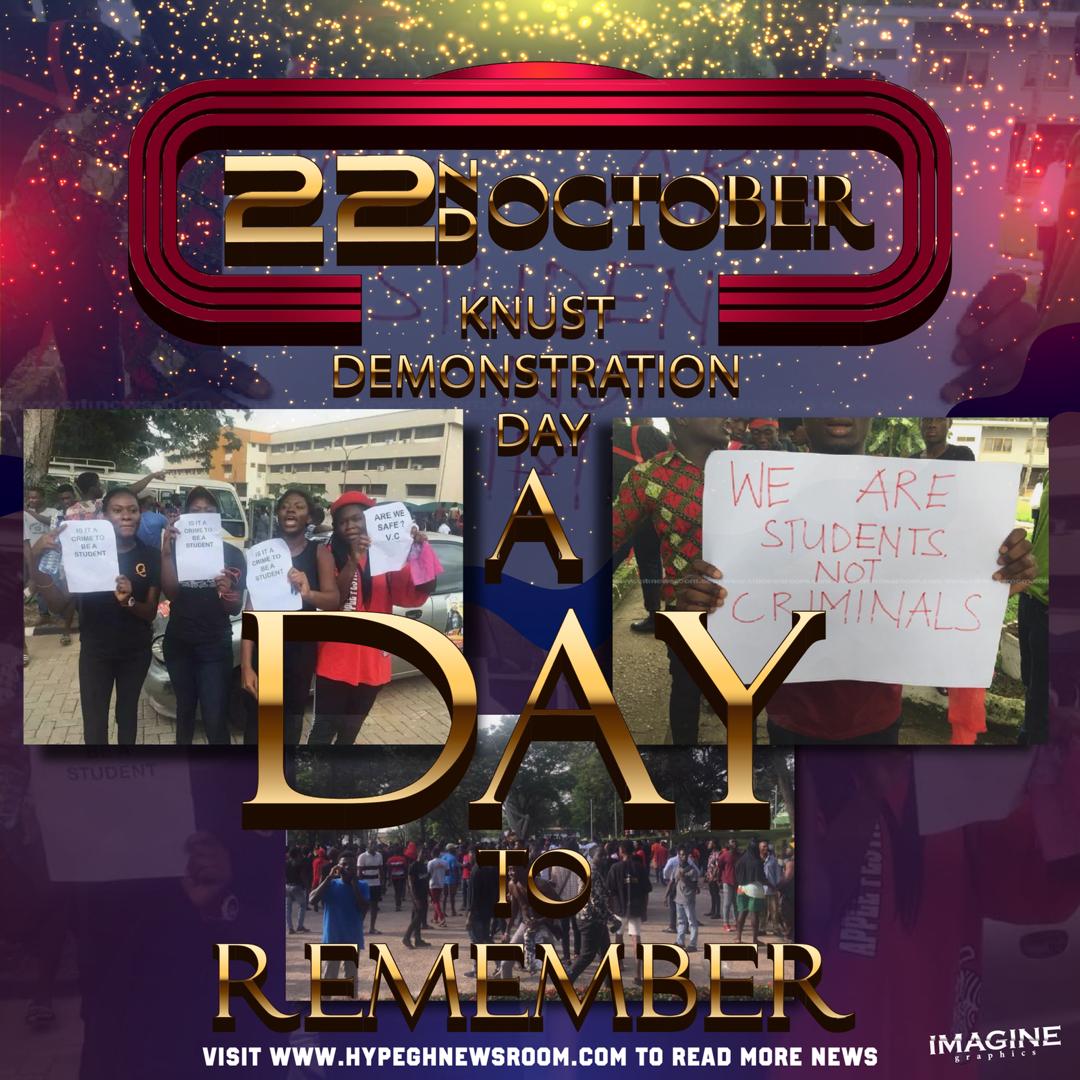 KNUSTNotice's tweet image. 22nd October, A day to remember 
Join the #KNUSTDemoAt1 on Twitter 
#Hypeghnewsroom