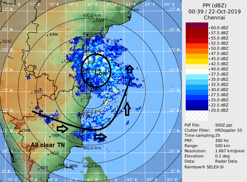 praddy06's tweet image. Low moves up to South Andra close to Chennai coast and winds will now change to North West in Chennai and to Westerlies in most of Tamil Nadu. Its day time and so rains will be only in light spells.  Ramanthapuram smashed with pull effect rains.
facebook.com/tamilnaduweath…