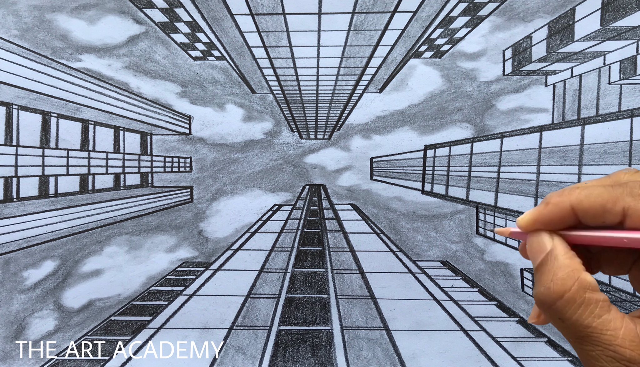 one point perspective art