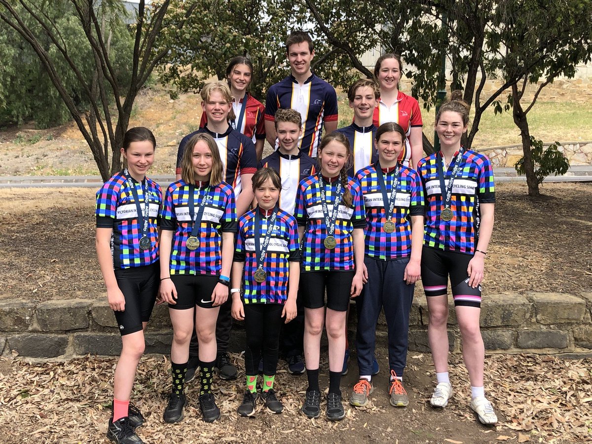 SMSBGS's tweet photo. Road Cycling saw six riders were awarded State Championships - Mikayla Delardes (Year 4), Lauren Nelson with Emily Ford (tied on overall series points), Stella Delardes (Year 7), Caitlin Lake (Year 10), Clare McCurdy (Year 11). Congratulations to all. https://t.co/yziepD6453