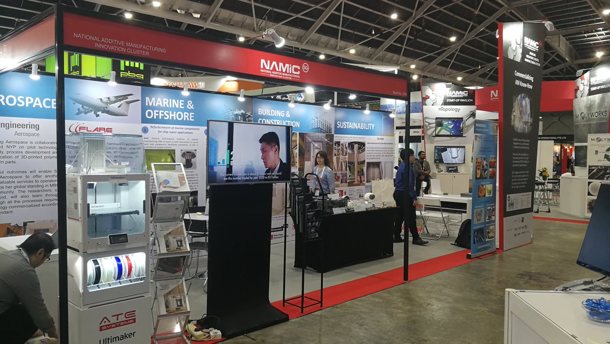 Visit us at booth no.1C14 &amp; no.1C09 in Singapore #Expo to learn the latest #AdditiveManufacturing #innovation presented by the international #startups, <a href="/NUSingapore/">NUS</a> <a href="/NTUsg/">NTU Singapore</a> &amp; <a href="/sutdsg/">SUTD Singapore</a> today! 
<a href="/nTopology/">nTop</a> <a href="/Velo_3D/">VELO3D</a>
<a href="/PrinterPrezz/">PrinterPrezz</a> @resawear <a href="/molyworks/">MolyWorks Materials Corporation</a> <a href="/PVNanoCell/">PV Nano Cell Ltd.</a>

#3DPrinting #ITAP2019