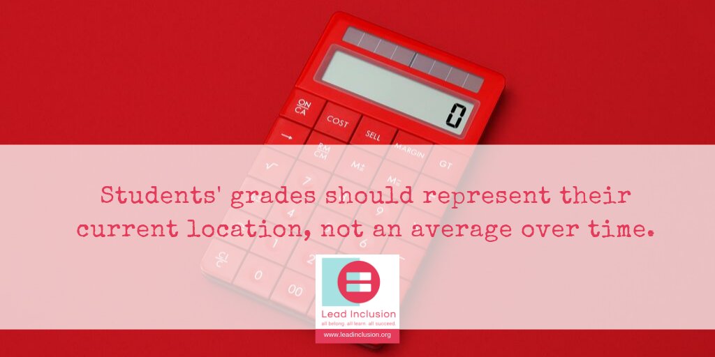 📍Students' grades should represent their current location, not an average over time. Where they were isn't important—only where they are right now. 📍 #LeadInclusion #sblchat #tg2chat #atassess #masterychat