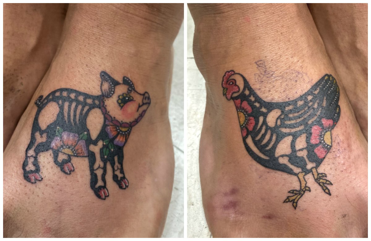 Electric Ladyland Tattoo  just your classic pig and rooster done by  tylermyerstattoo electricladyland nolatattoo pig rooster  Facebook