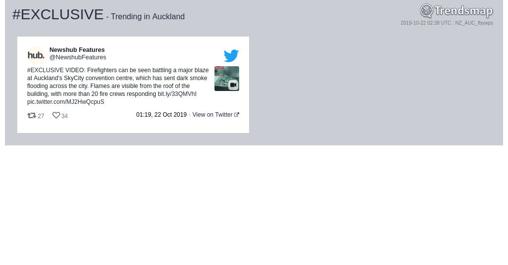 TrendsAuckland's tweet photo. #exclusive is now trending in #Auckland

https://t.co/svca9bxVdu https://t.co/hK7wWyquF7