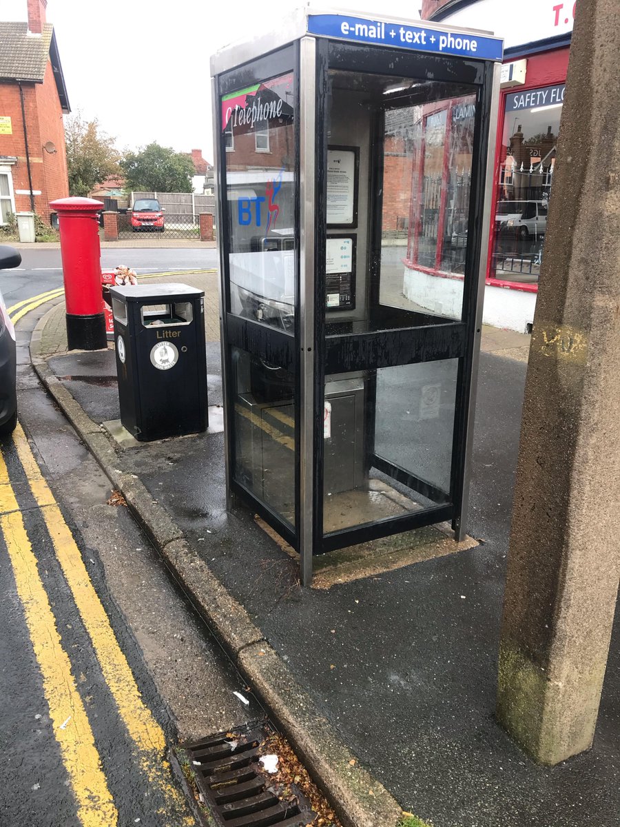 Yesterday we were out cleaning phone boxes and painting up a bike stand.