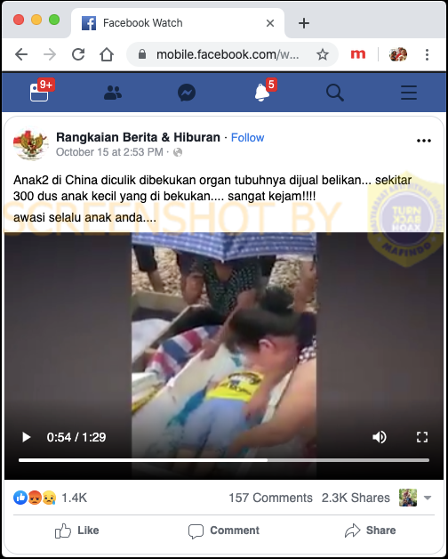 TurnBackHoax's tweet photo. [SALAH] "Anak2 di China diculik dibekukan organ tubuhnya dijual belikan"

Bukan diculik untuk dijual organnya, dikemas dalam es oleh keluarganya karena suhu tinggi musim panas untuk dibawa ke rumah untuk dimakamkan.

Selengkapnya di https://t.co/z0n2CKkMxt #LawanHoax https://t.co/QQTa1qyiP2