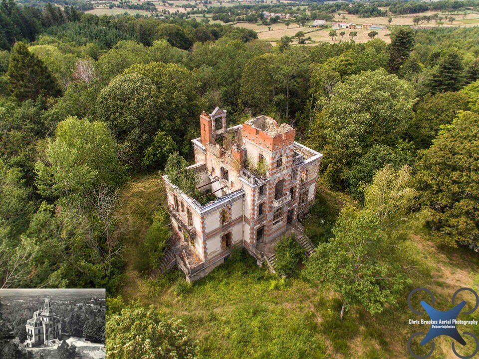 cbaerialphotos's tweet photo. Chateau de Chaumont located in #Creuse, #France. Steeped in history and now sadly left to ruin. #dronephotography #ThePhotoHour #StormHour @EarthandClouds @PhotographyWx @BeautifulFrance @Magnifique_FR https://t.co/GJHgi5mRMD