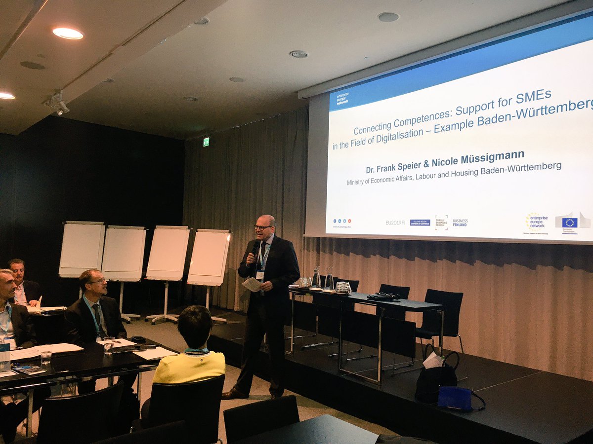 How to connect competences - inspiring discussions with Mantas Vilys, Lithuanian Innovation Centre, Ivan Boesso, Veneto Innovation, Matthias Kuom, DG Connect &amp; Janos Schmied, DG Grow
#EEN19 #SME #getconnected <a href="/SEZ_Europa/">SEZ</a> <a href="/WM_BW/">Wirtschaftsministerium BW</a> <a href="/EEN_EU/">Enterprise Europe Network 🇪🇺</a> <a href="/EEN_Deutschland/">EEN_D</a> <a href="/EU_Growth/">Internal Market, Industry, Entrepreneurship & SMEs</a> <a href="/INTERREGTweets/">Interreg Tweets</a>